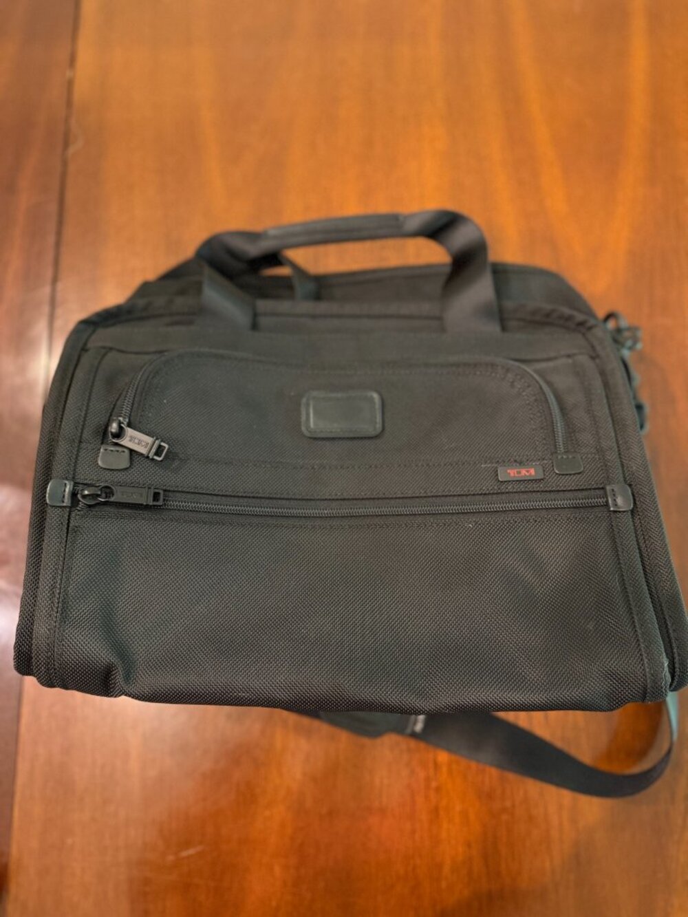 TUMI Black Ballistic Nylon Laptop Briefcase